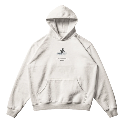Lone Penguin "But Why" Oversized Hoodie