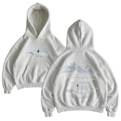 Lone Penguin "But Why" Oversized Hoodie