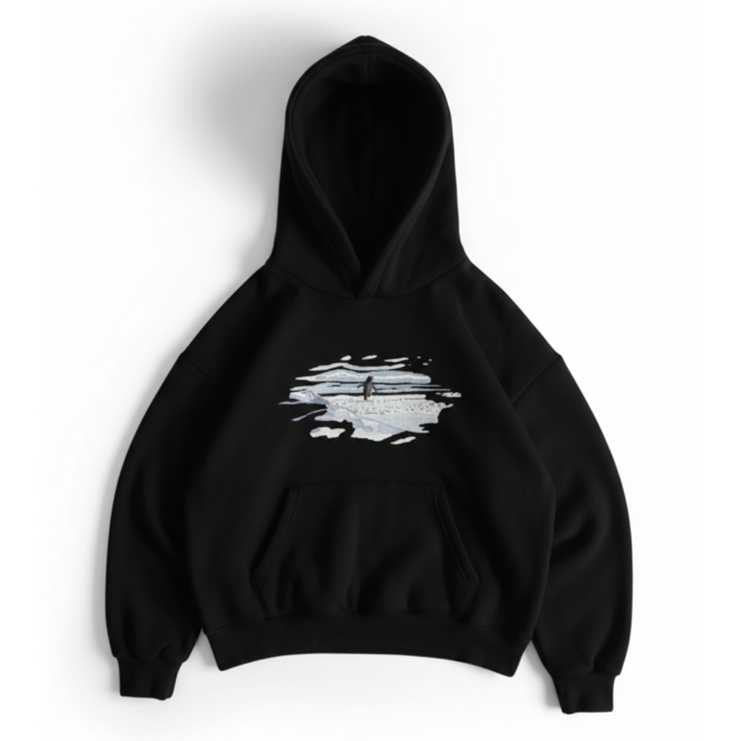 Lone Penguin "But Why" Oversized Hoodie