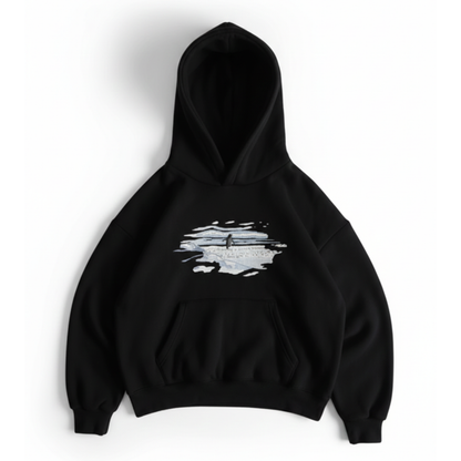 Lone Penguin "But Why" Oversized Hoodie