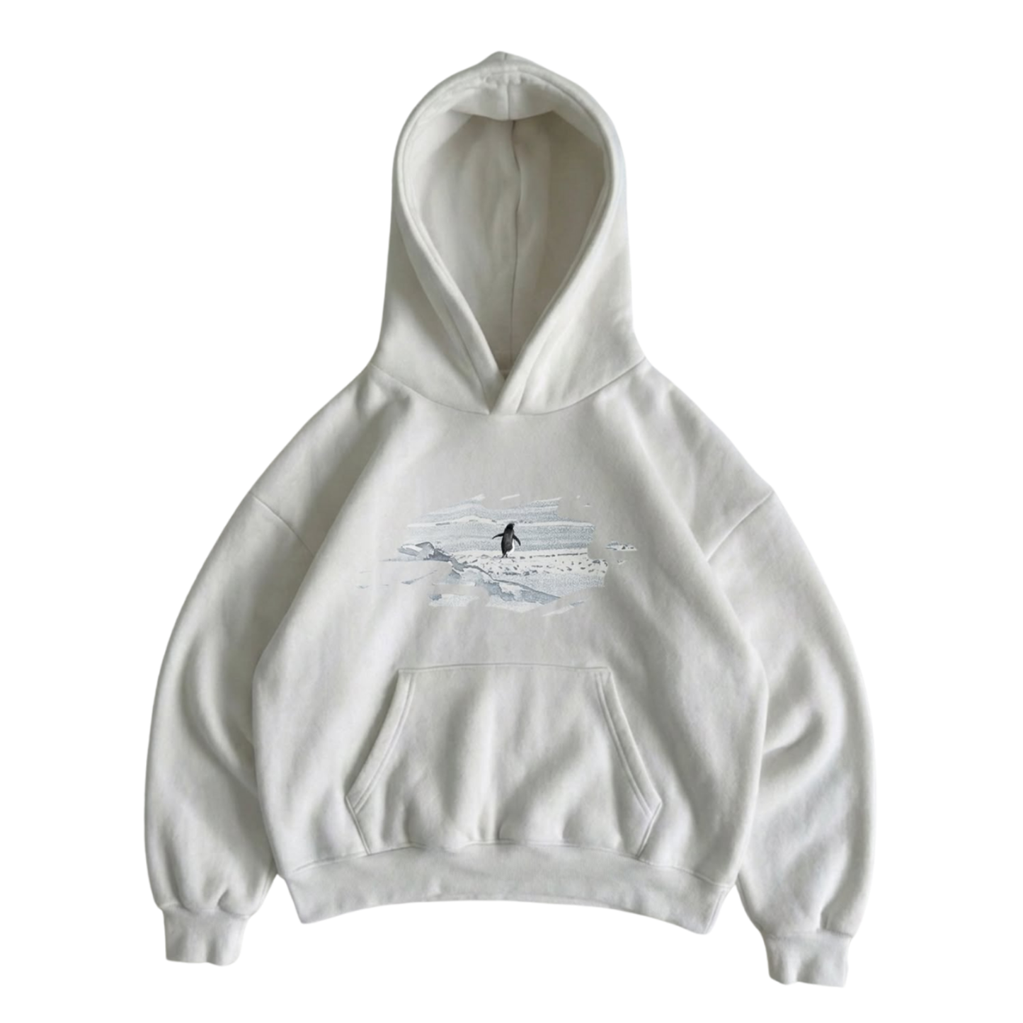 Lone Penguin "But Why" Oversized Hoodie