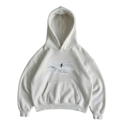 Lone Penguin "But Why" Oversized Hoodie
