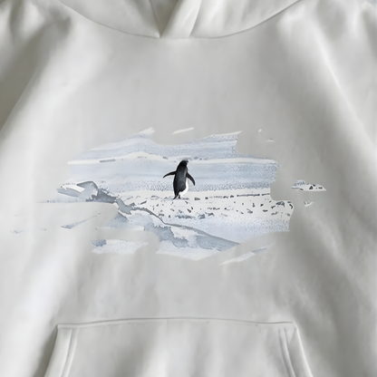 Lone Penguin "But Why" Oversized Hoodie