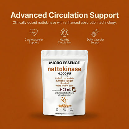 Nattokinase 4,000 FU - 7-in-1 Heart & Blood Flow Complex